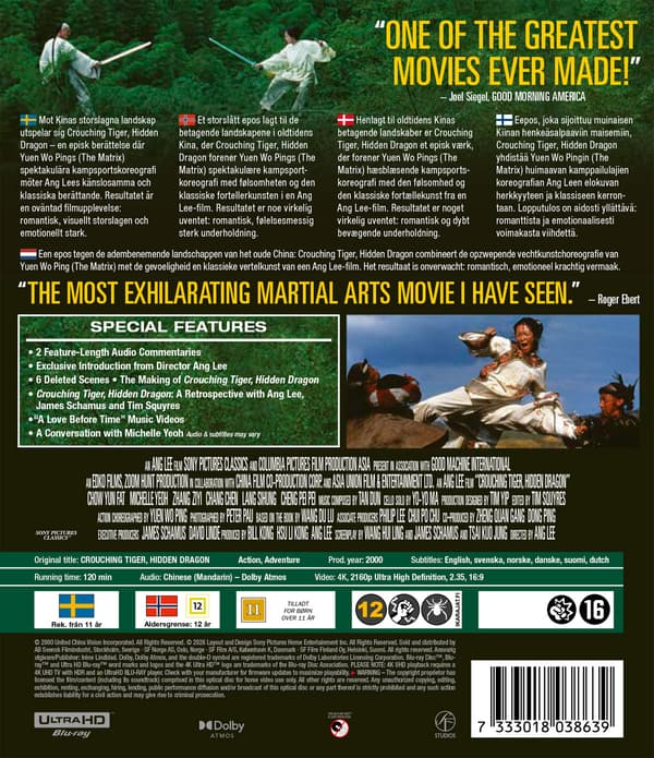 Crouching Tiger, Hidden Dragon (4K UHD)