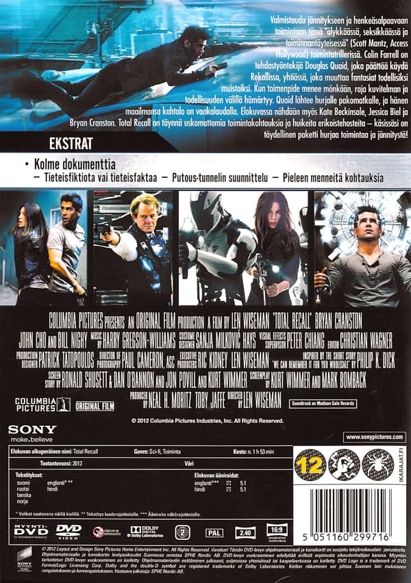 Total Recall (2012/Suomalainen kansi) (DVD)