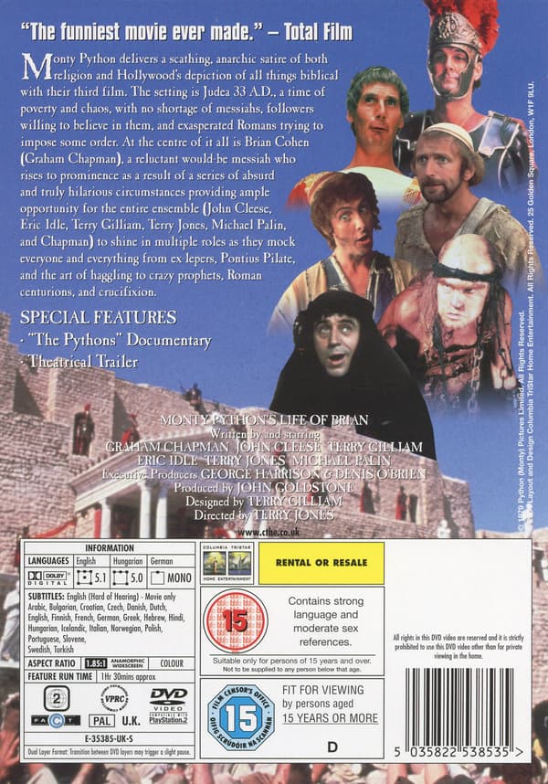 Monty Python's Brianin elämä (DVD)