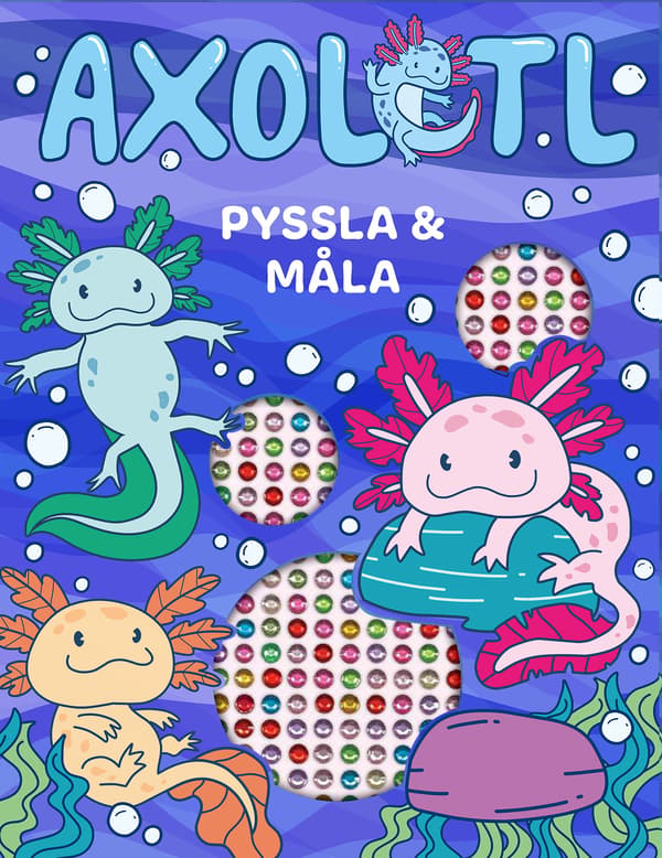 Axolotl- Pyssla Och Måla (Bok / Häftad)