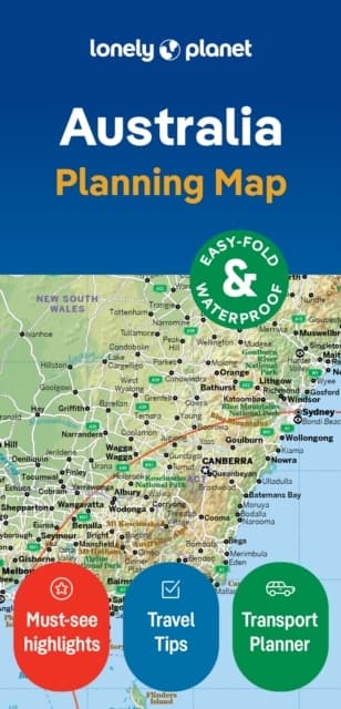 Lonely Planet Australia Planning Map (Kirja / Muu)