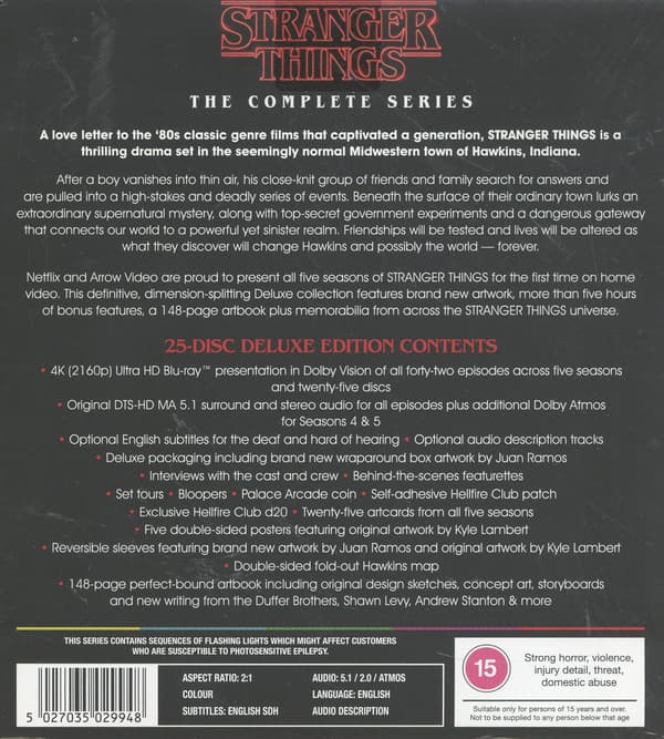 Stranger Things: Complete Series 1-5 (25 4K UHD / Limited Deluxe Edition)