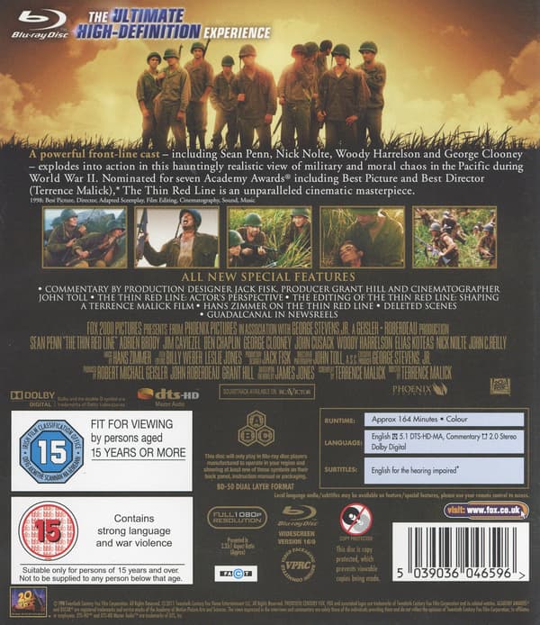 Den tynde røde linje (DVD)