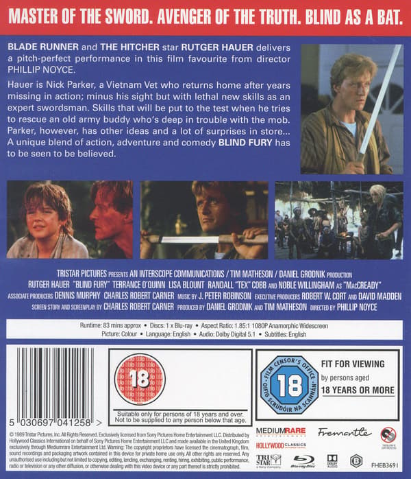 Blint raseri / Blind Fury (Blu-ray)