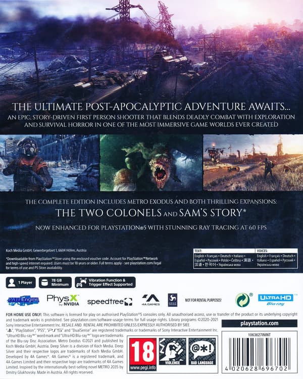 Metro Exodus - Complete Edition