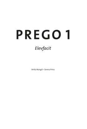 Prego 1 Facit (Bok / Häftad)
