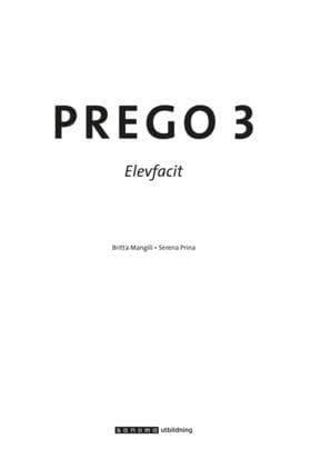 Prego 3 Facit (Kirja / Nidottu)