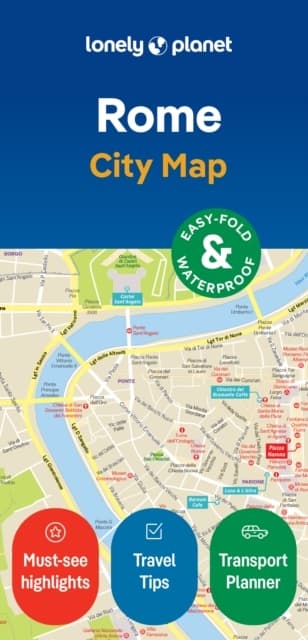 Lonely Planet Rome City Map (Kirja / Muu)