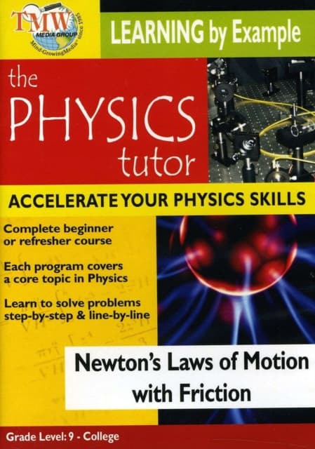 Physics Tutor: Newtons love om bevægelse med friktion (DVD)