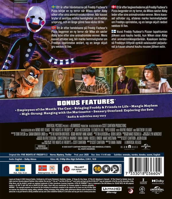 Five Nights at Freddy's 2 (4K UHD)