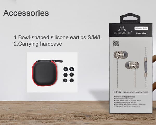 SoundMAGIC Hörlur In-Ear E11C With Mic. Dark gun
