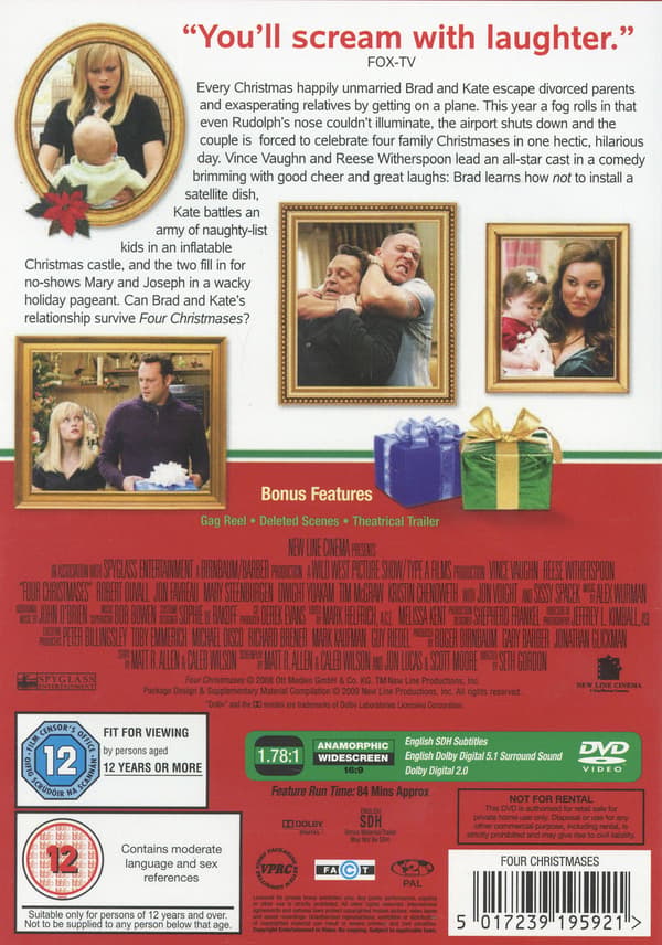 Borta bäst Hemma värst / Four Christmases (DVD)