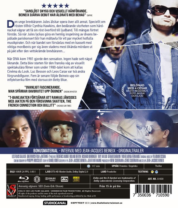 Diva - Dödligt intermezzo (Blu-ray / Restored Edition)