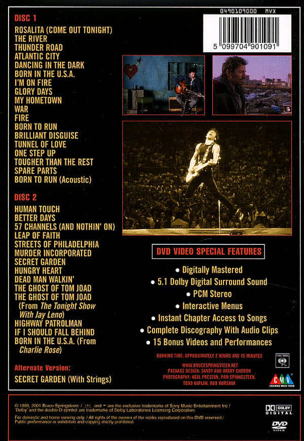 Springsteen Bruce: Video anthology 1978-2000 (2 DVD)