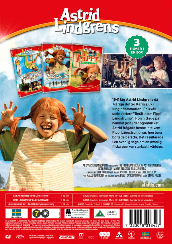 Pippi Langstrømpe: Biograffilmene (3 DVD)