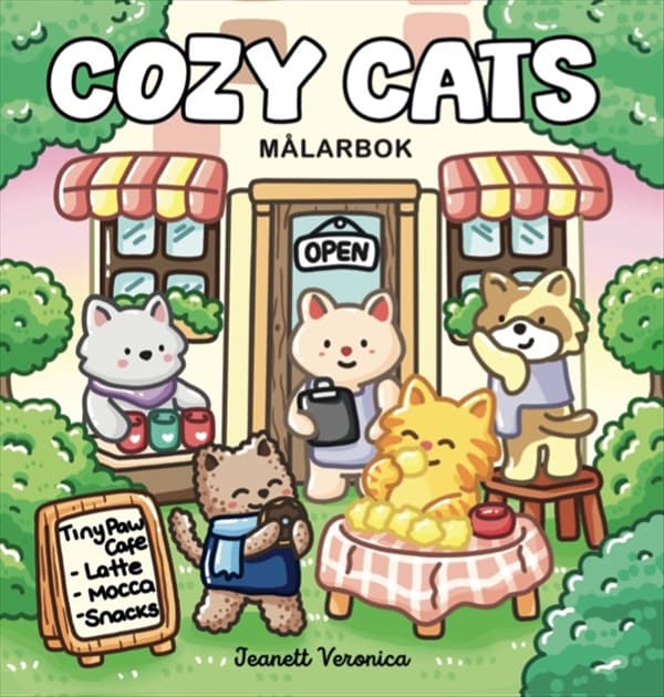 Cozy Cats - Miniformat - Målarbok (Bok / Häftad)