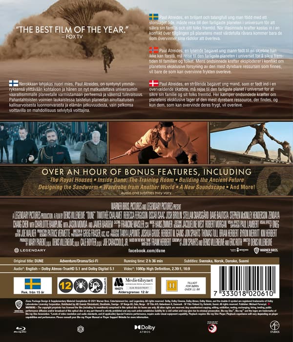 Dyyni 1 (2021) / Dune: Part One (Blu-ray)