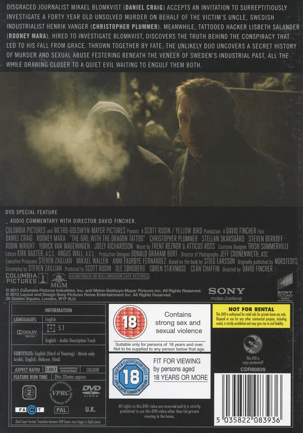 Mænd der hader kvinder (DVD)