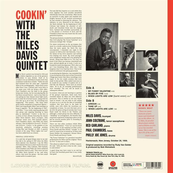 Davis Miles: Cookin' (Vinyl LP)