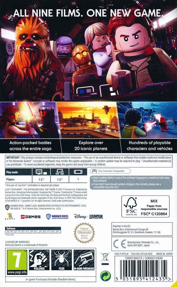 Lego Star Wars Skywalker Saga (Switch)