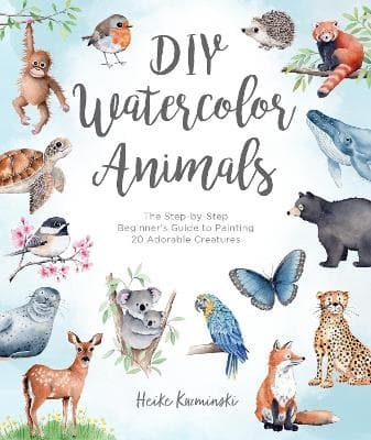 Diy Watercolor Animals (Bok / Pocket)