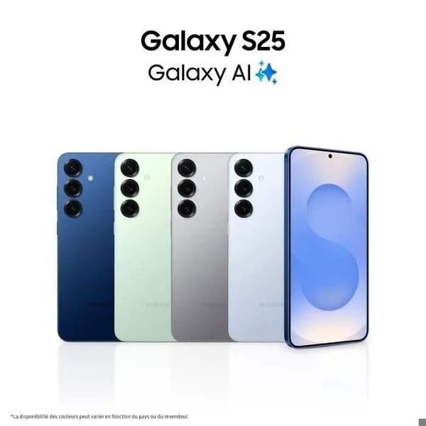 SAMSUNG Galaxy S25 AI Smartphone 128 GB Mørkeblå - Single SIM - International Version