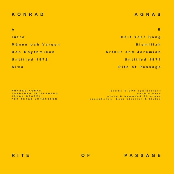 Konrad Agnas: Rite of Passage (LP)