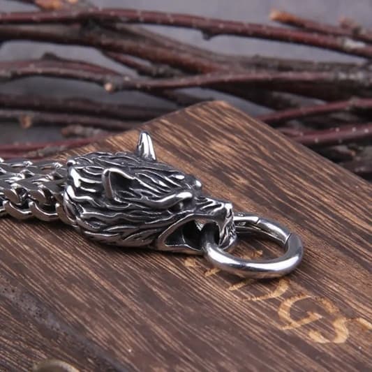 Armbånd: Ulvehoder "Viking Collection"
