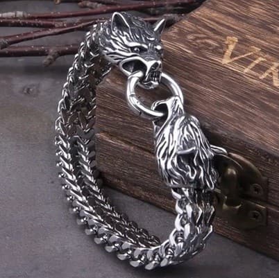 Rannekoru: Suden päät "Viking Collection"