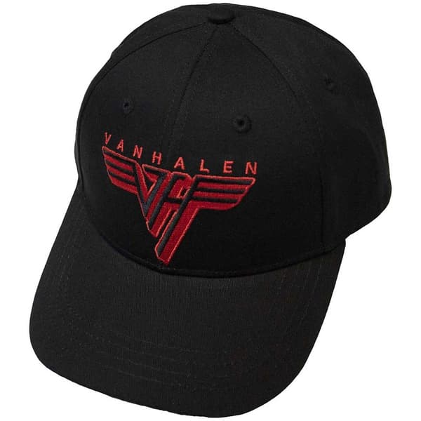 Van Halen Unisex Baseball Cap: Classic Red Logo (Black)