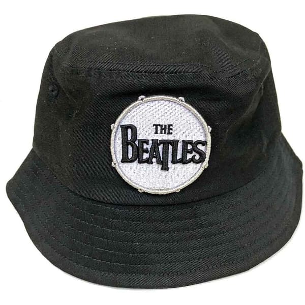 The Beatles Unisex Bucket Hat: Drum Logo (Small/Medium)