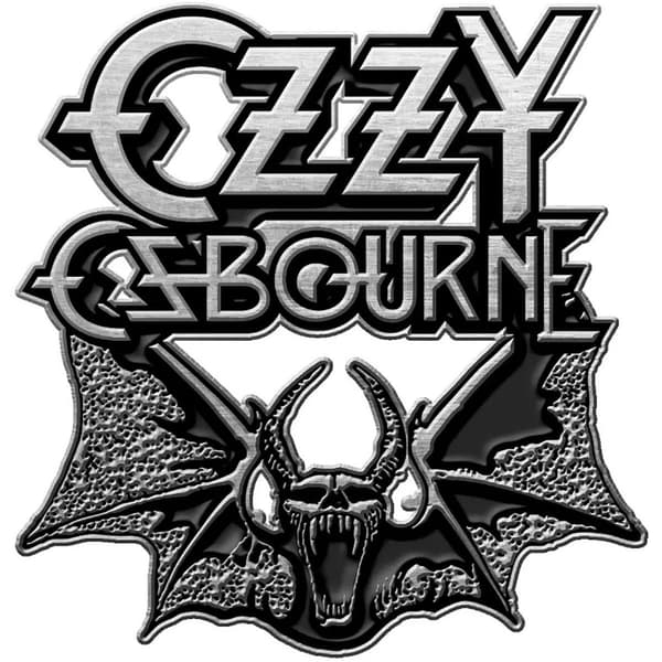 Ozzy Osbourne Pin Badge: Bat