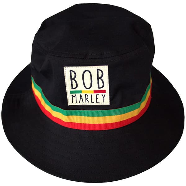 Bob Marley Unisex Bucket Hat: Tricolor Stripes (Small/Medium)