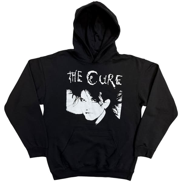 The Cure Unisex Pullover Hoodie: Robert Illustration (Black) (Small)