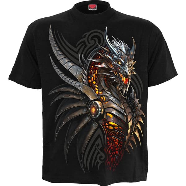Spiral Unisex T-Shirt: Razor Back (Black) (Back Print) (X-Large)