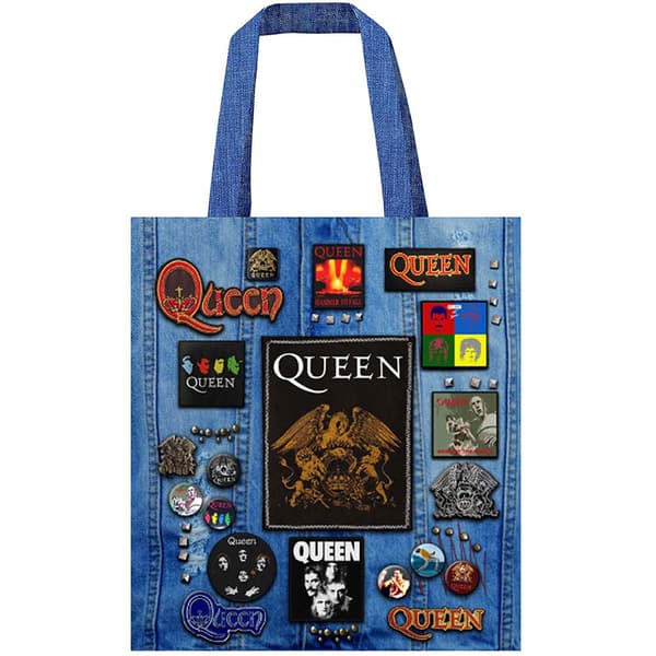 Queen Tote Bag: Crest (Multicolour) (Battle)