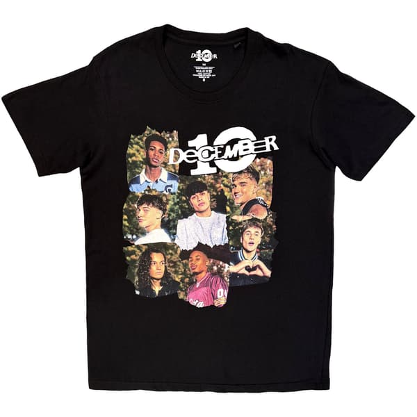 December 10 Dam T-shirt: Ripped Frame (Svart)