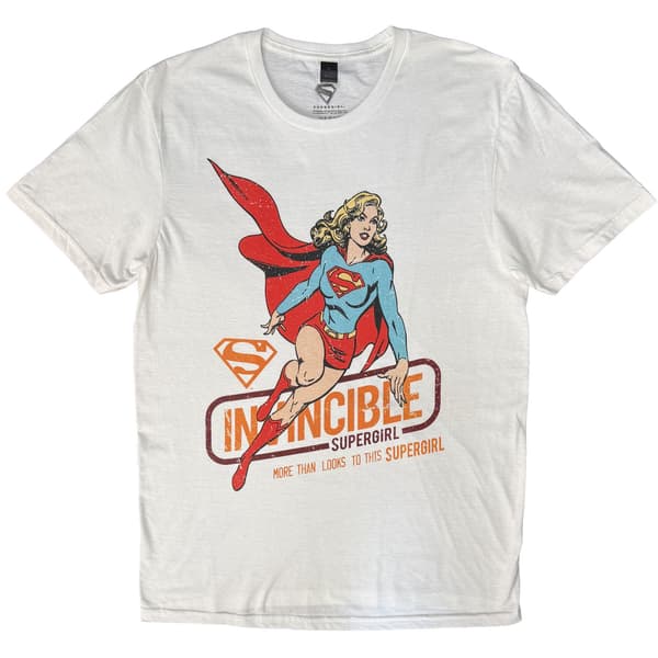 DC Comics Unisex T-Shirt: Invincible (White)