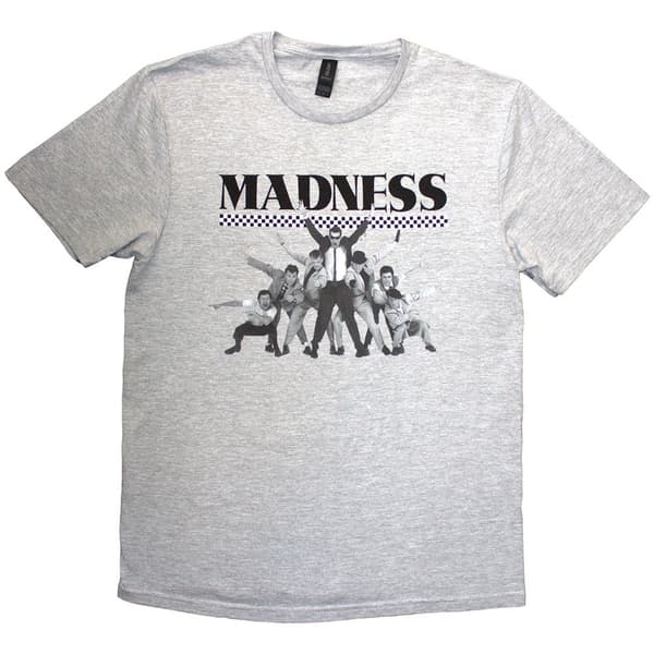 Madness Unisex T-Shirt: 7 Check (Grey) (Large)