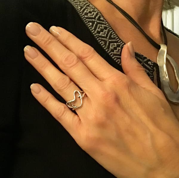 Ring: Hjerte "Rockwear Collection"