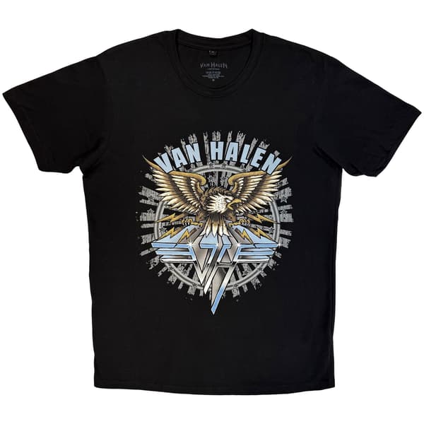 Van Halen Unisex Premium Carbon T-Shirt: Eagle (Svart)
