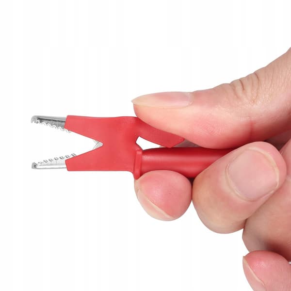 Mätkabel Krokodil 1000V 15A Blå – Silikonisolering | 100 cm | För Multimeter