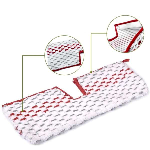 Moppebetræk Sæt 3-Pak Rektangulær 41x16 cm – Mikrofiber | Vaskbar | Reservedel til Vileda 1-2 Spray Max, Spray
