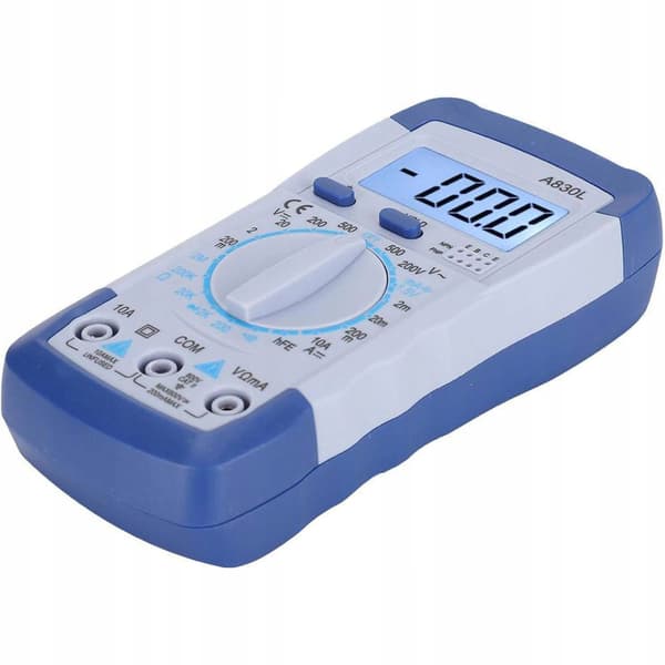 Digital Multimeter A830L – LCD Display | AC/DC Spanning, Strom, Modstand | Til Elektrikere, Teknikere
