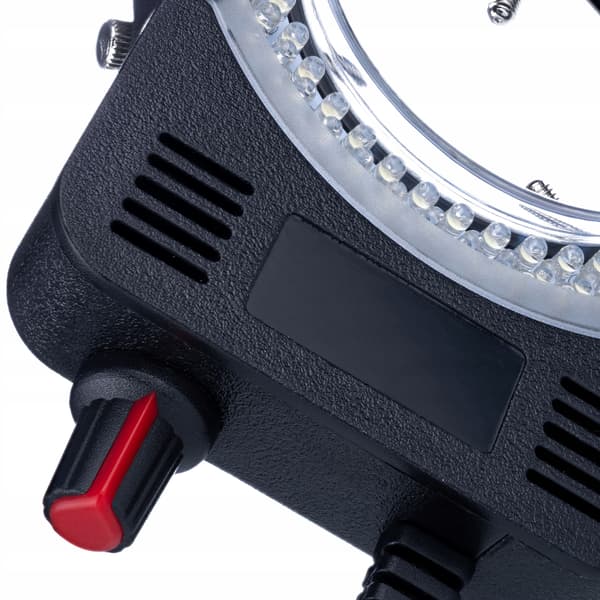 MicroBright 144 LED USB RingLight – Justerbar lysstyrke | 0–10W | Monteringsdiameter 30–65 mm