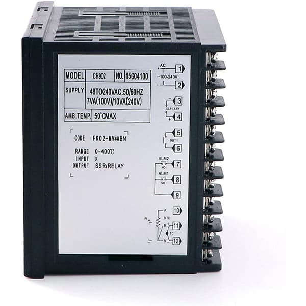 CH902 TempControl Panelmonteret Temperaturregulator – LED Display | 0–400°C | SSR/Relæ | Reservedel til REX C900