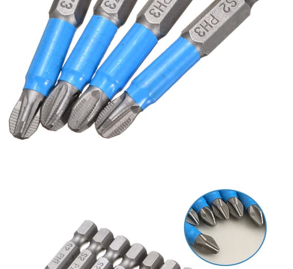Rosfix torxbits med bla ring 12 dele – Magnetisk spids | 1/4" sekskant | Rustfrit stal