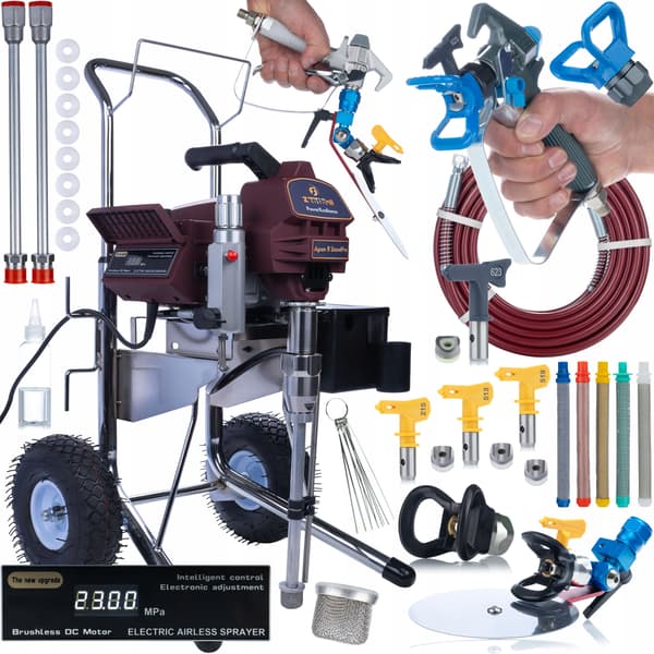 Fargspruta StandPro 2500W PowerXcellence – Mega Tillbehorspaket | 3,2L/min | LCD | Hydrodynamisk