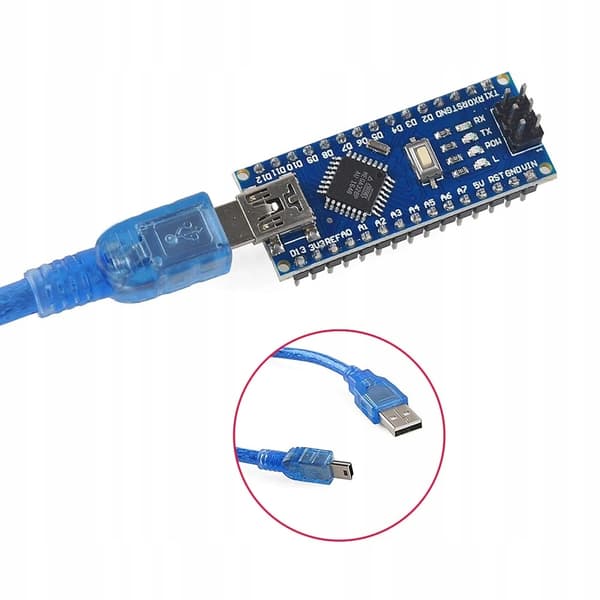 Nano 3.0 Atmega328 CH340 Modul – USB-UART Programmering | 5V | Kompatibel med Arduino Uno, Mega