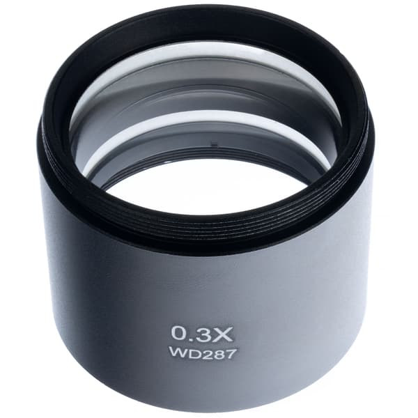 Stereomikroskop Linse 0,3X – Stor Arbejdsafstand | 287mm | Reservedel til Moon Pro, Andromeda Pro